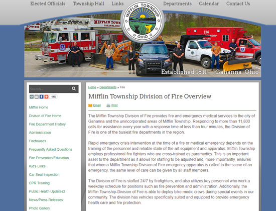 Truro Township Fire Department Mifflin Township Fire Department