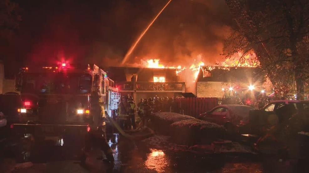 Huge fire burns apartments in Whitehall, displaces dozens